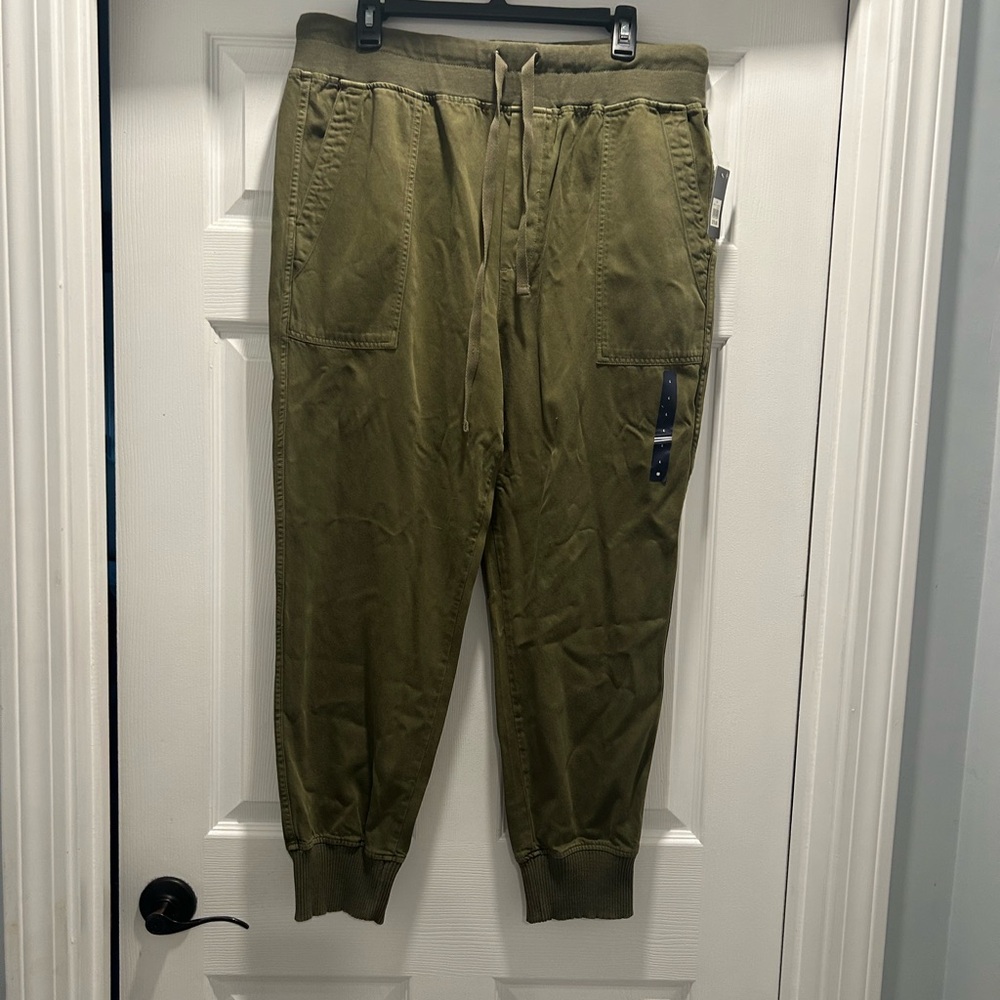 Lucky Brand Olive Green Jogger Track Pants-size 12